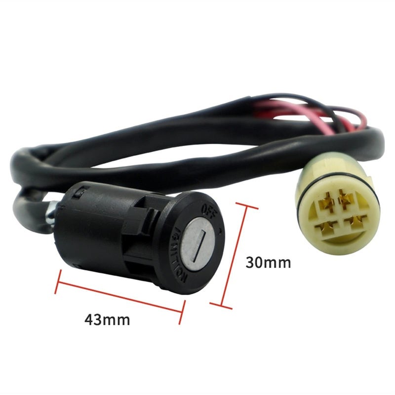 XDF Ignition Switch Key Compatible for Honda Foreman 450 500 Rancher 500 TRX500,Rincon 650 2003-05,Rancher 350 400 420 TRX350 TRX400 TRX420 - Image 2
